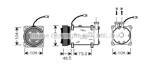 AVA QUALITY COOLING Компрессор, кондиционер CNAK030